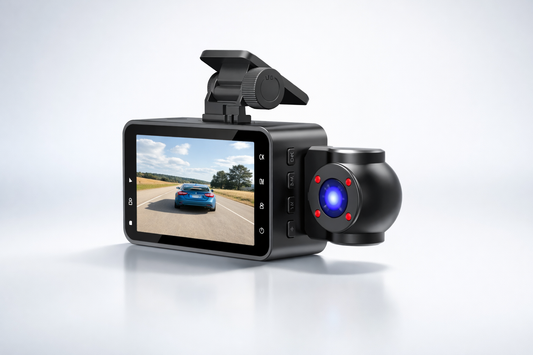 Borlexa - 3 Channel 1080P Dash Camera With Infrared Night Vision