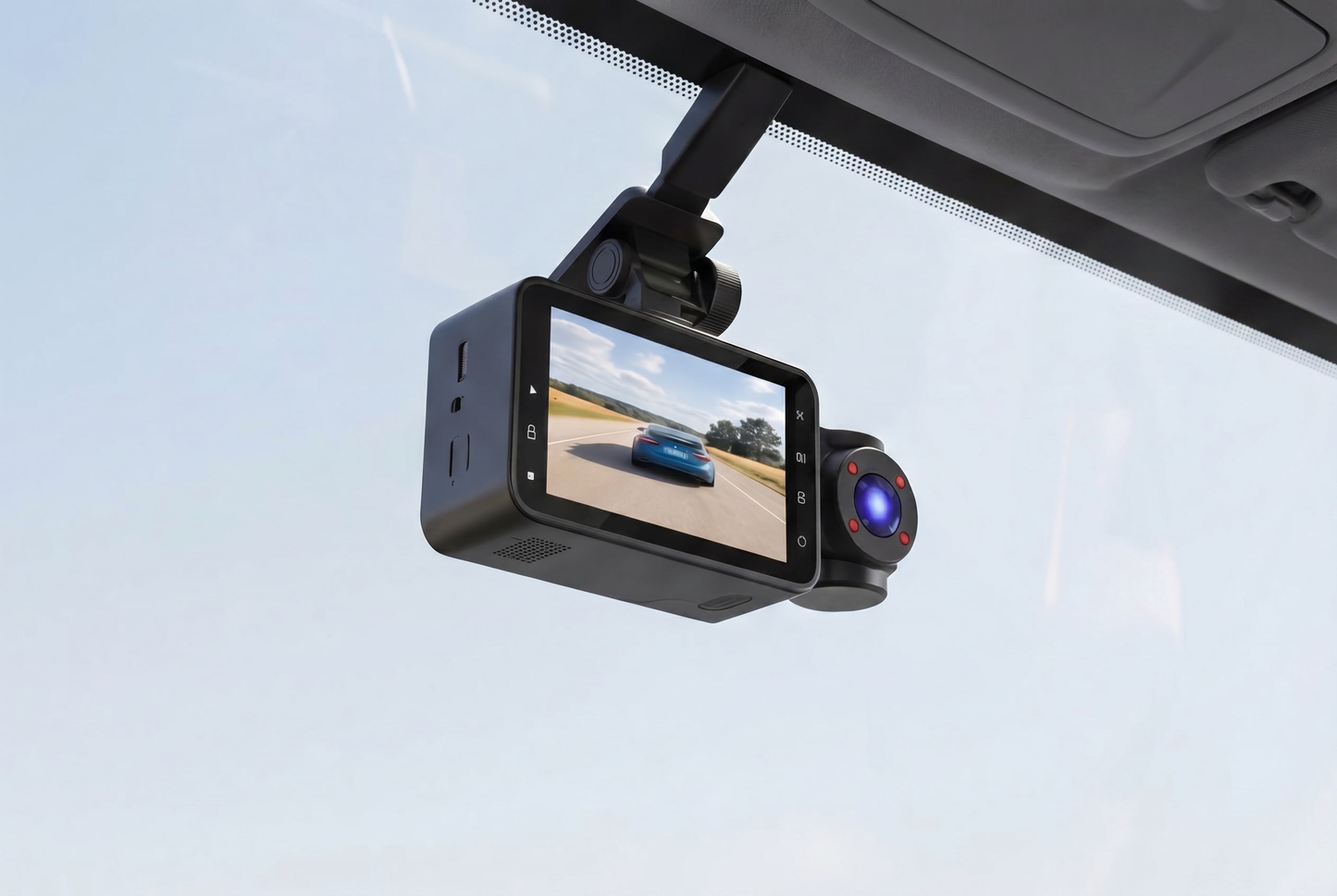 Borlexa Sentinel Pro - 3 Channel 1080P Dash Camera With Infrared Night Vision